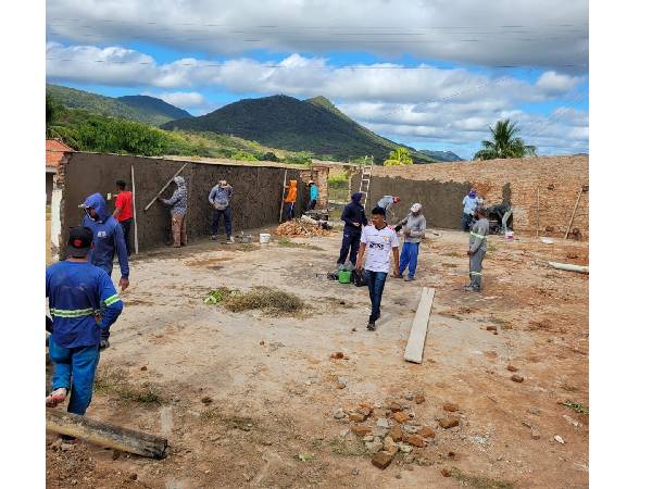 Manutenção completa da Quadra de Esportes na comunidade rural do Sítio Lagoa