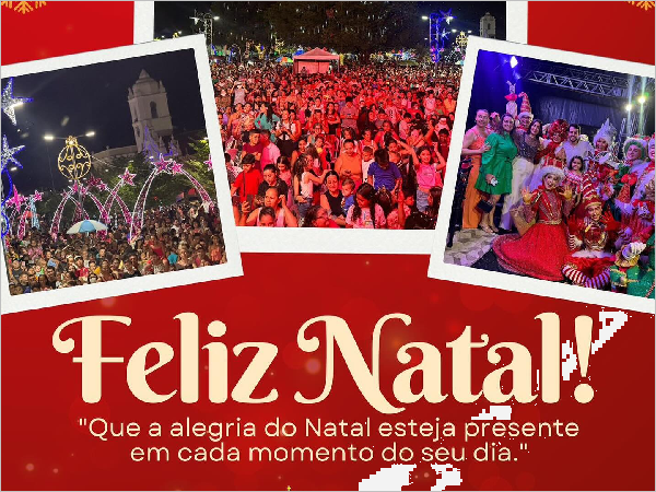 Feliz Natal! Que a alegria do natal esteja sempre presente em cada momento do seu dia."